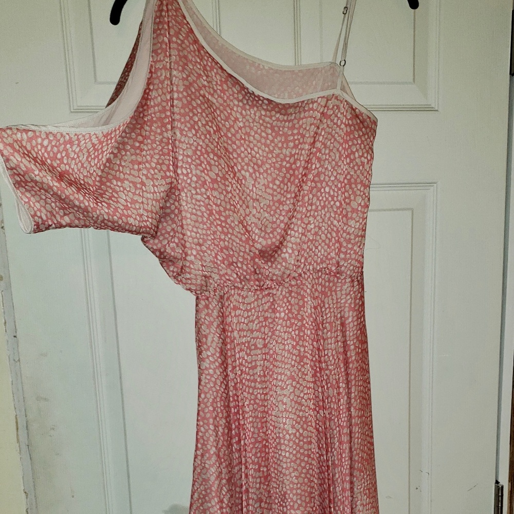Plastic Island High-Low Dress Polka Dots